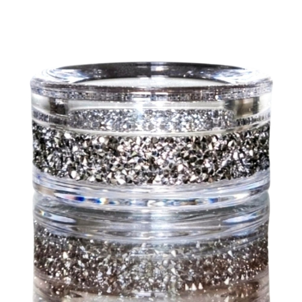 Swarovski Crystal And Glass Tea Light / Candle Holder / Votive Holder in Box